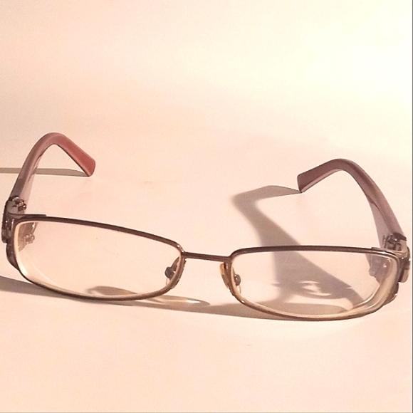 Vintage Gucci GG Women's Brownish  Bronze Eyeglasses Frames with Rhinestones - Picture 9 of 12